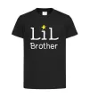 Дитяча футболка Lil brother Чорний фото