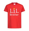 Дитяча футболка Lil brother Червоний фото