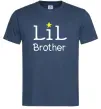 Мужская футболка Lil brother Темно-синий фото