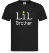 Мужская футболка Lil brother Черный фото
