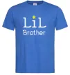 Мужская футболка Lil brother Ярко-синий фото