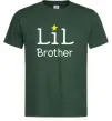 Мужская футболка Lil brother Темно-зеленый фото