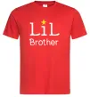 Мужская футболка Lil brother Красный фото