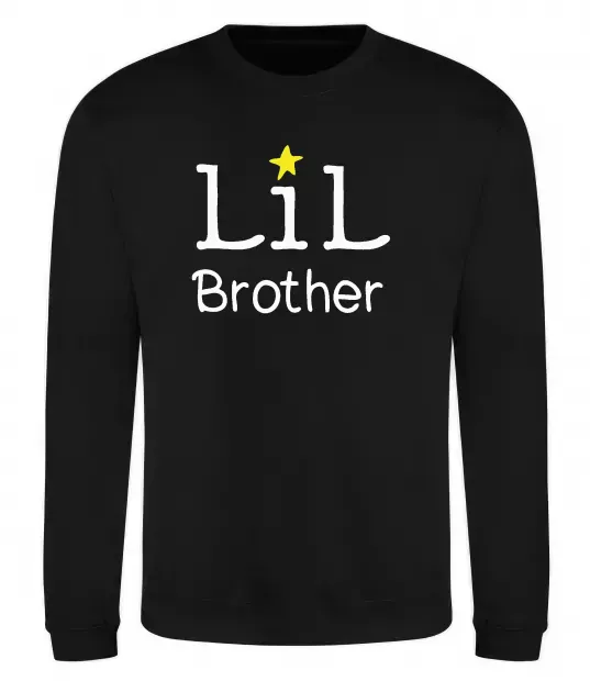 Світшот Lil brother Чорний фото