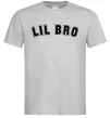 Мужская футболка Lil bro Серый фото