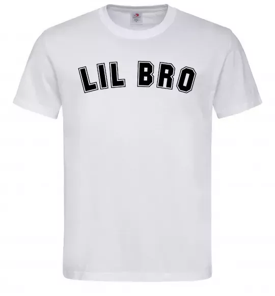 Мужская футболка Lil bro Белый фото