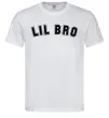 Мужская футболка Lil bro Белый фото