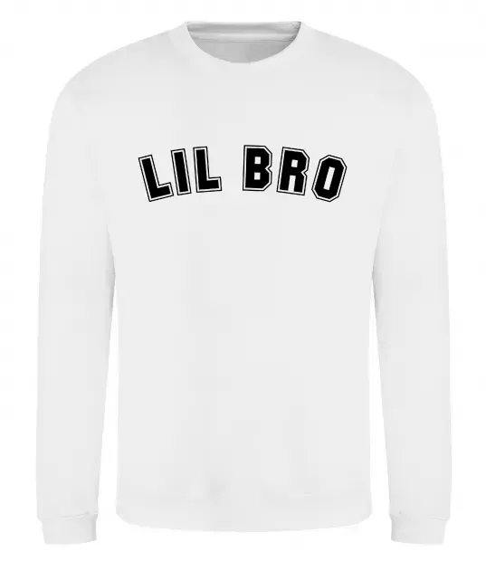 Світшот Lil bro Білий фото
