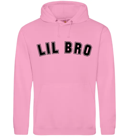 Мужская толстовка (худи) Lil bro Розовый фото