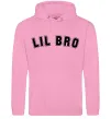 Мужская толстовка (худи) Lil bro Розовый фото