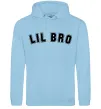 Мужская толстовка (худи) Lil bro Голубой фото