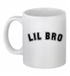 Чашка керамічна Lil bro Білий фото