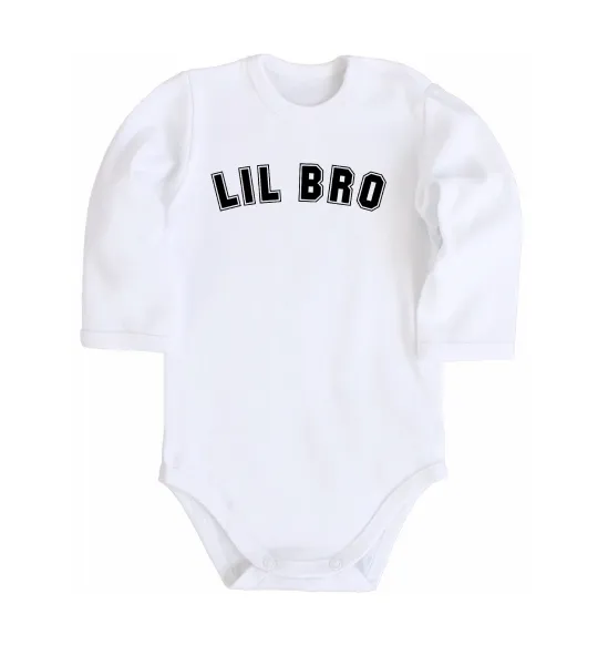 Дитячий бодік Lil bro Білий фото