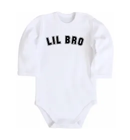 Дитячий бодік Lil bro Білий фото
