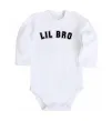 Дитячий бодік Lil bro Білий фото