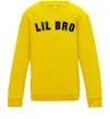 Детский Свитшот Lil bro Солнечно желтый фото