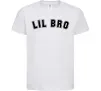 Детская футболка Lil bro Белый фото