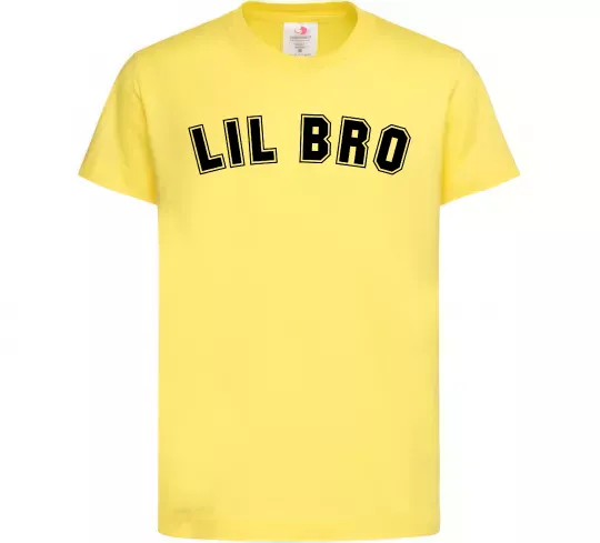 Детская футболка Lil bro Лимонный фото