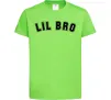 Детская футболка Lil bro Лаймовый фото