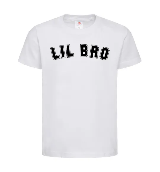 Дитяча футболка Lil bro Білий фото
