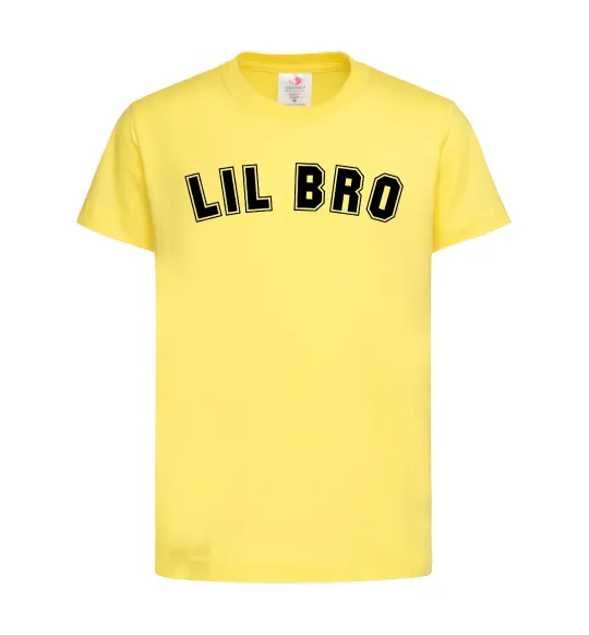 Дитяча футболка Lil bro Лимонний фото