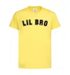 Дитяча футболка Lil bro Лимонний фото