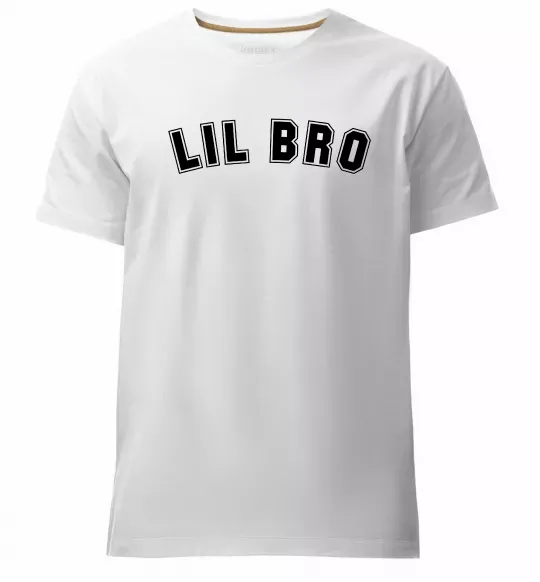 Мужская премиум футболка Lil bro Белый фото