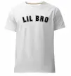 Мужская премиум футболка Lil bro Белый фото