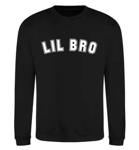 Свитшот Lil bro Черный фото