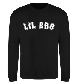 Свитшот Lil bro Черный фото