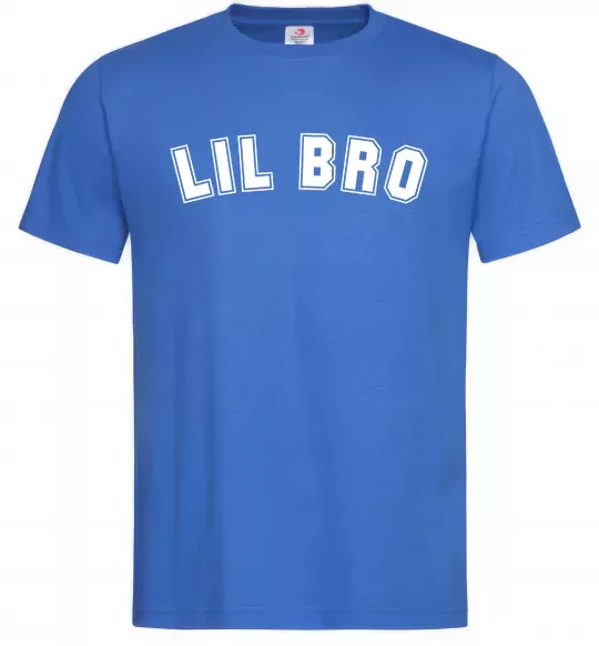 Мужская футболка Lil bro Ярко-синий фото