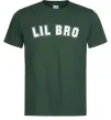 Мужская футболка Lil bro Темно-зеленый фото