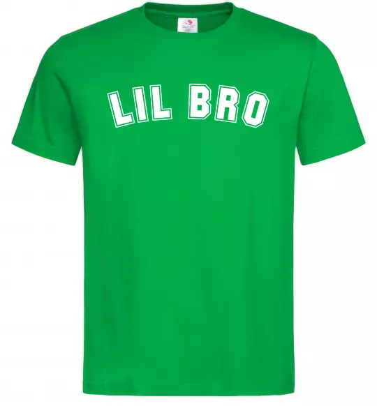 Мужская футболка Lil bro Зеленый фото