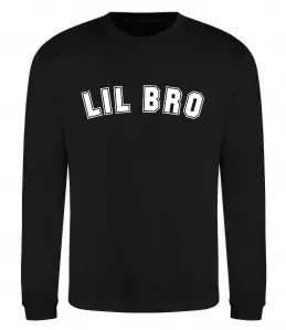 Свитшот Lil bro Черный фото