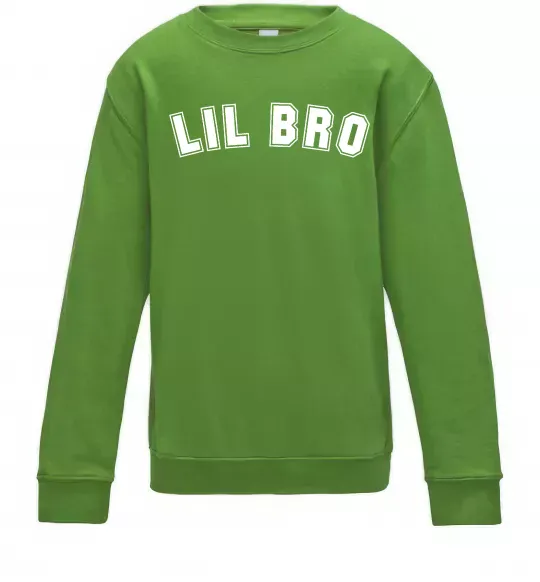 Детский Свитшот Lil bro Лаймовый фото