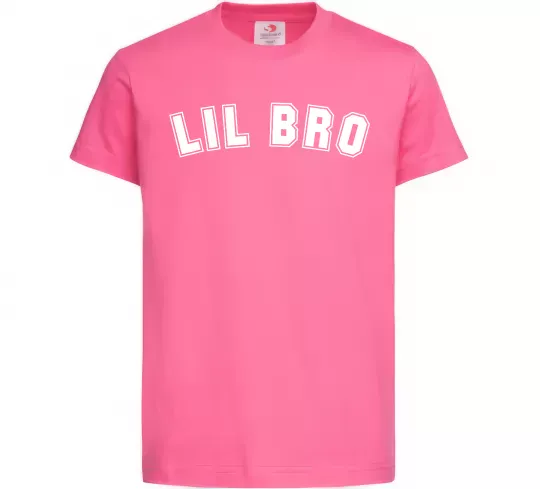 Детская футболка Lil bro Ярко-розовый фото