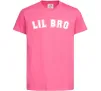 Детская футболка Lil bro Ярко-розовый фото