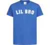 Детская футболка Lil bro Ярко-синий фото
