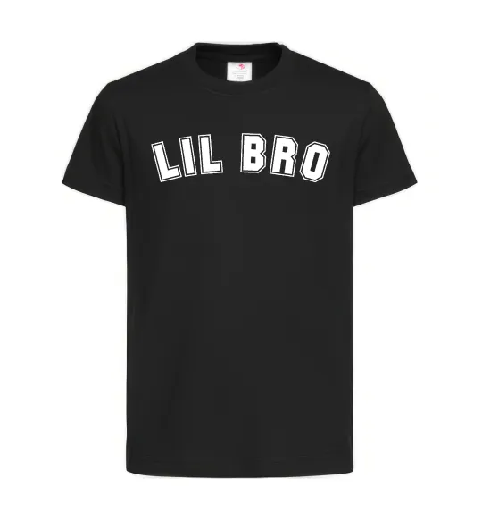 Дитяча футболка Lil bro Чорний фото