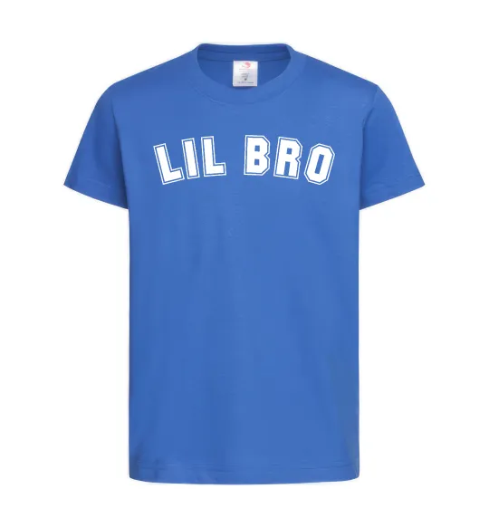 Дитяча футболка Lil bro Яскраво-синій фото