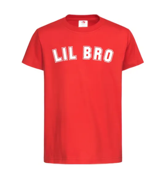Дитяча футболка Lil bro Червоний фото