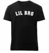 Мужская премиум футболка Lil bro Черный фото