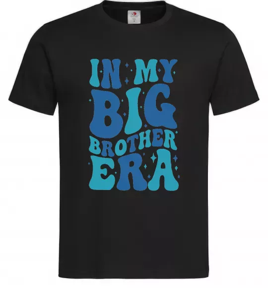 Мужская футболка In my big brother era Черный фото
