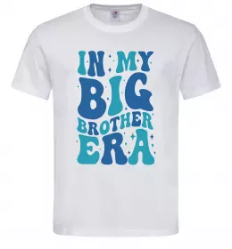 Мужская футболка In my big brother era Белый фото