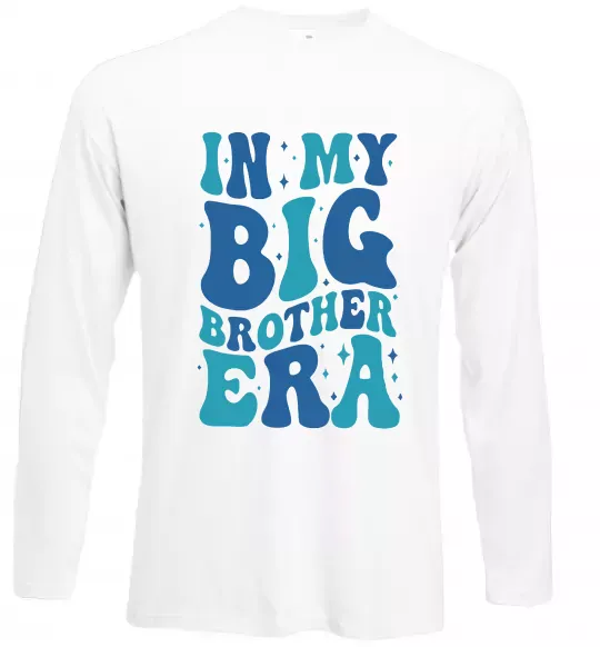 Лонгслив In my big brother era Белый фото