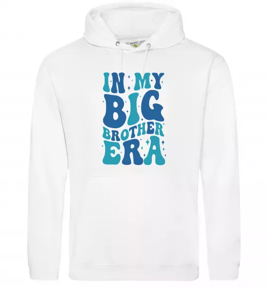 Чоловіча толстовка (худі) In my big brother era Білий фото