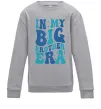 Детский Свитшот In my big brother era Серый меланж фото