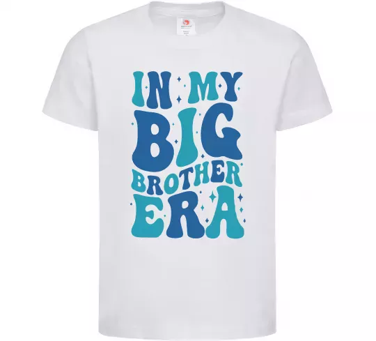 Дитяча футболка In my big brother era Білий фото