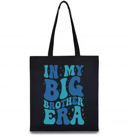 Эко-сумка In my big brother era Черный фото