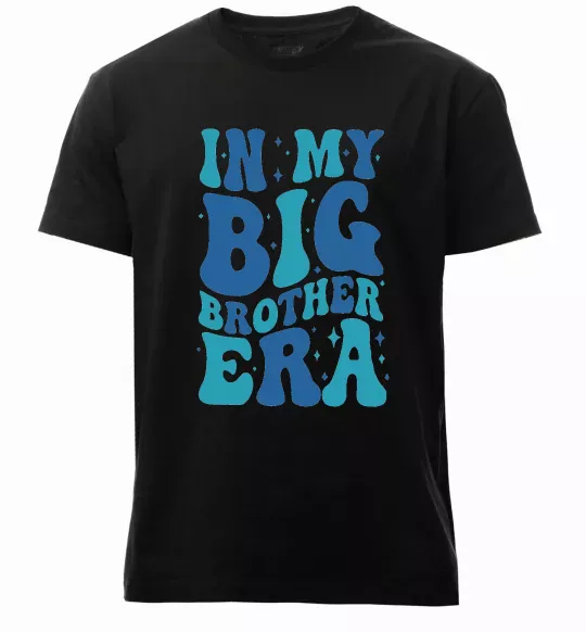 Чоловіча преміум футболка In my big brother era Чорний фото